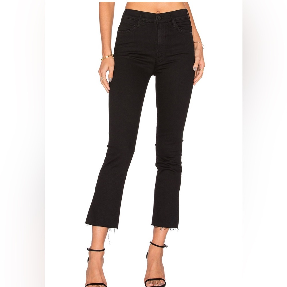 Mother hustler ankle fray jeans